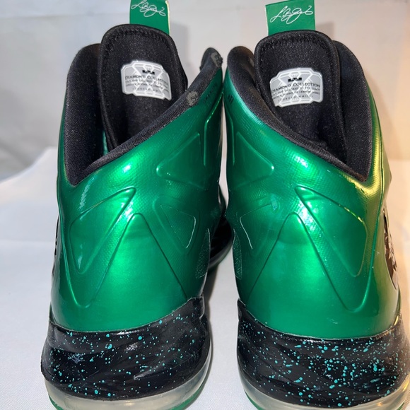 Nike LeBron James Shoes Sz 13.5 NikeID Diamond Collection Green - Picture 10 of 11